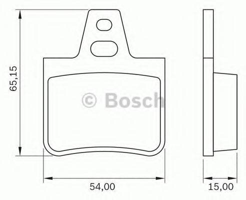 BOSCH 0986BB0177 Комплект тормозных колодок, дисковый тормоз