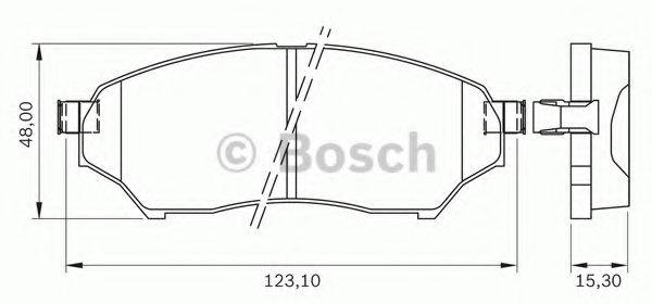 BOSCH 0986BB0179 Комплект тормозных колодок, дисковый тормоз