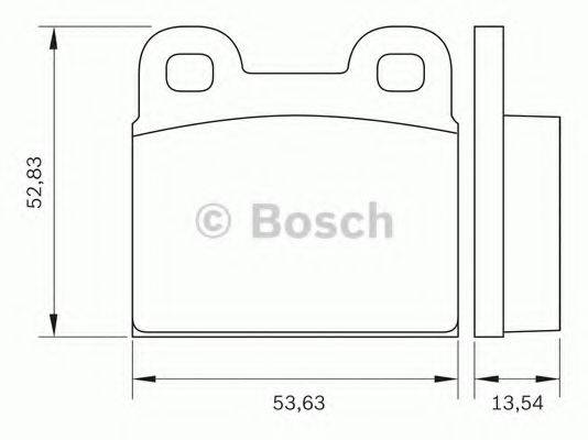 BOSCH 0986BB0251 Комплект тормозных колодок, дисковый тормоз