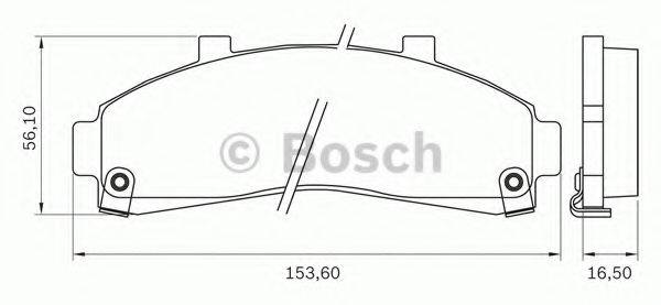 BOSCH 0986BB0703 Комплект тормозных колодок, дисковый тормоз