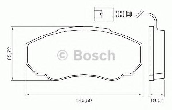 BOSCH 0986BB0711 Комплект тормозных колодок, дисковый тормоз