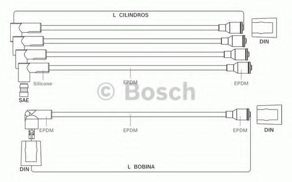 BOSCH 9295080001 Комплект проводов зажигания