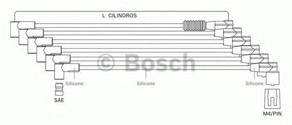 BOSCH F00099C024 Комплект проводов зажигания