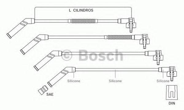 BOSCH F00099C064 Комплект проводов зажигания