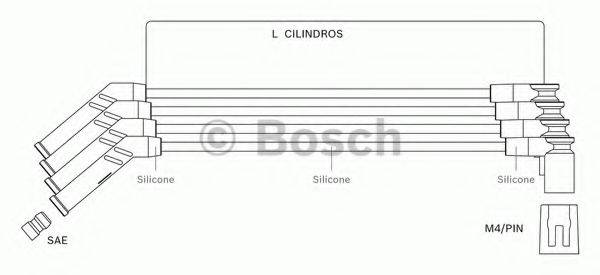 BOSCH F00099C076 Комплект проводов зажигания