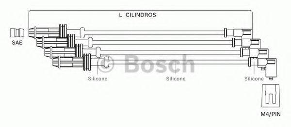 BOSCH F00099C089 Комплект проводов зажигания