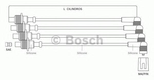 BOSCH F00099C097 Комплект проводов зажигания