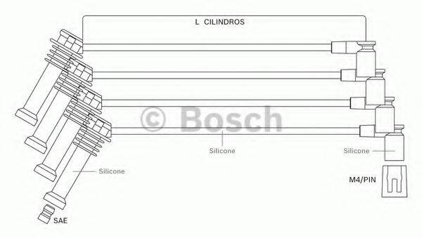 BOSCH F00099C121 Комплект проводов зажигания