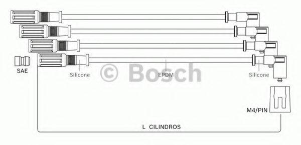 BOSCH F00099C130 Комплект проводов зажигания