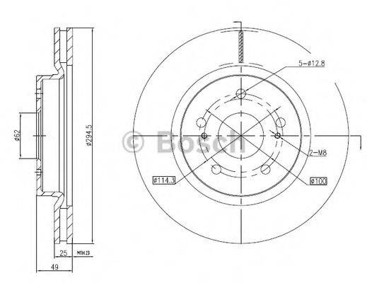 BOSCH 0986BB4321 Тормозной диск