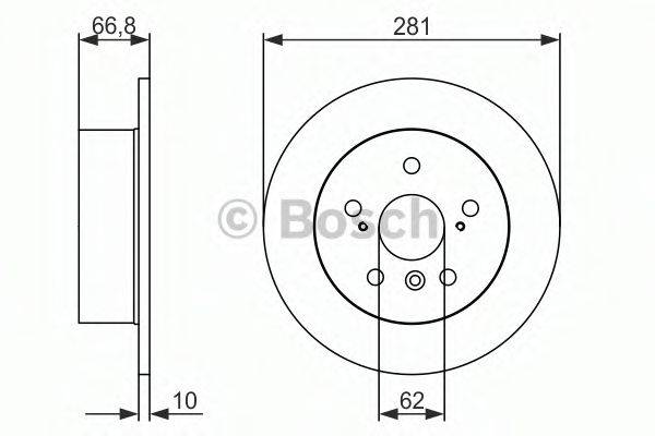 BOSCH 0986479C21 Тормозной диск