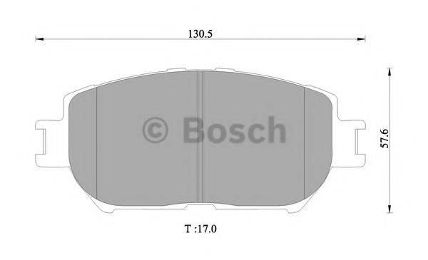 BOSCH 0986505402 Комплект тормозных колодок, дисковый тормоз