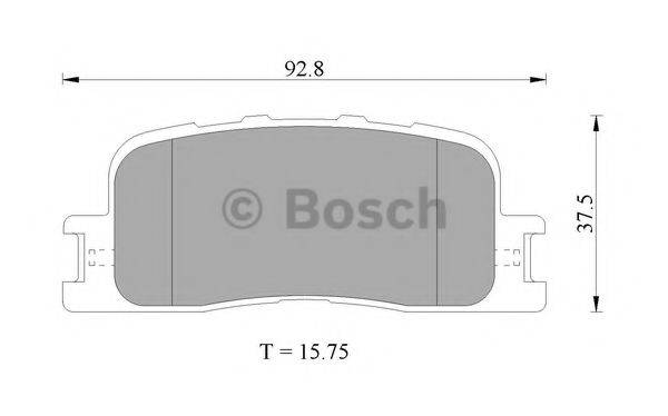 BOSCH 0986505403 Комплект тормозных колодок, дисковый тормоз