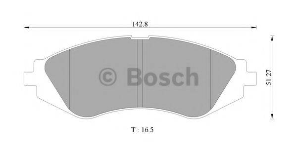 BOSCH 0986505682 Комплект тормозных колодок, дисковый тормоз