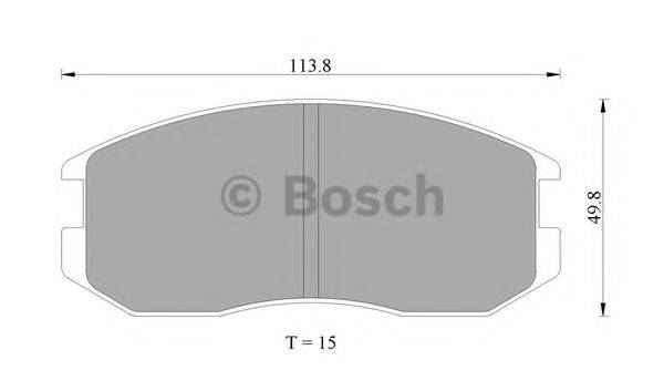 BOSCH 0986505706 Комплект тормозных колодок, дисковый тормоз