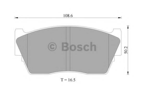 BOSCH 0986505740 Комплект тормозных колодок, дисковый тормоз