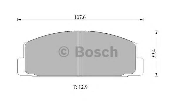 BOSCH 0986505777 Комплект тормозных колодок, дисковый тормоз