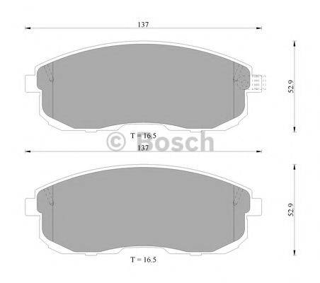 BOSCH 0986505792 Комплект тормозных колодок, дисковый тормоз