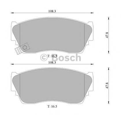 BOSCH 0986505935 Комплект тормозных колодок, дисковый тормоз