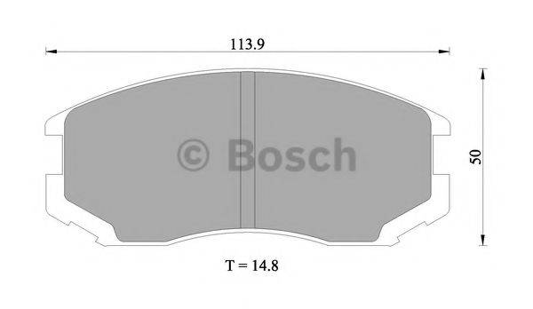 BOSCH 0986505936 Комплект тормозных колодок, дисковый тормоз