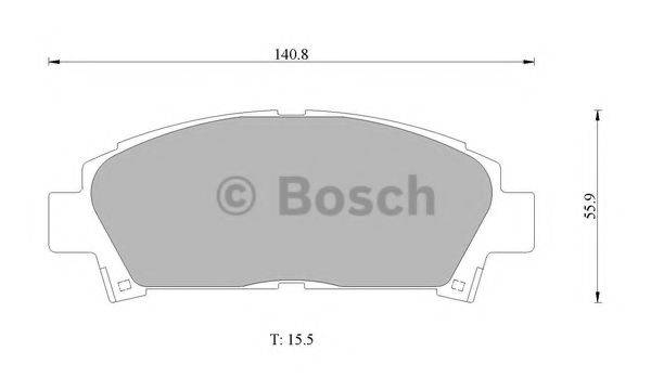 BOSCH 0986505937 Комплект тормозных колодок, дисковый тормоз