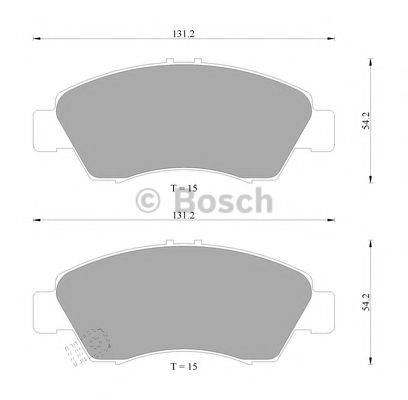 BOSCH 0986505940 Комплект тормозных колодок, дисковый тормоз