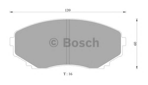 BOSCH 0986505941 Комплект тормозных колодок, дисковый тормоз