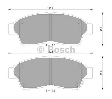 BOSCH 0986505962 Комплект тормозных колодок, дисковый тормоз