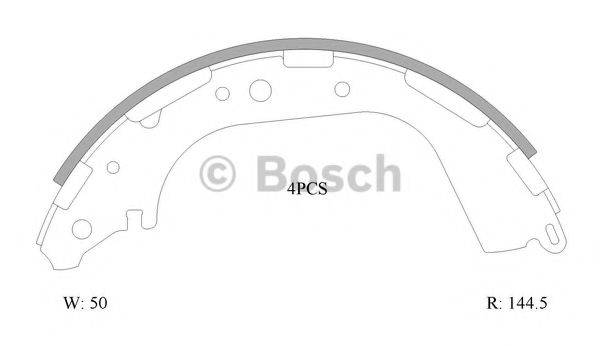 BOSCH 0986AB0048 Комплект тормозных колодок