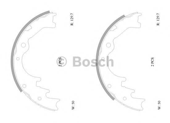 BOSCH 0986AB0158 Комплект тормозных колодок