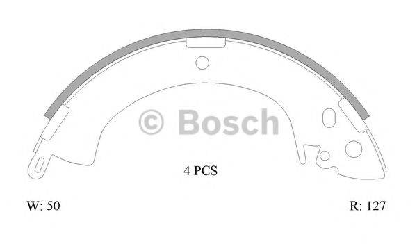 BOSCH 0986AB0828 Комплект тормозных колодок