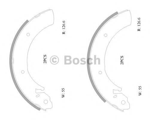 BOSCH 0986AB0886 Комплект тормозных колодок