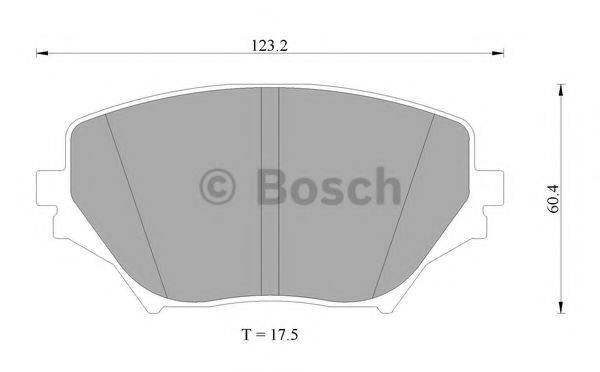 BOSCH 0986AB1006 Комплект тормозных колодок, дисковый тормоз