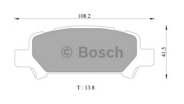 BOSCH 0986AB1459 Комплект тормозных колодок, дисковый тормоз