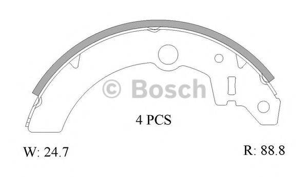 BOSCH 0986AB1555 Комплект тормозных колодок