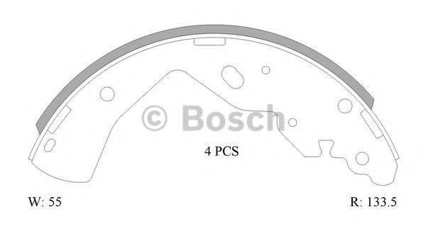 BOSCH 0986AB1559 Комплект тормозных колодок