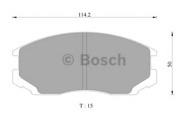 BOSCH 0986AB2066 Комплект тормозных колодок, дисковый тормоз