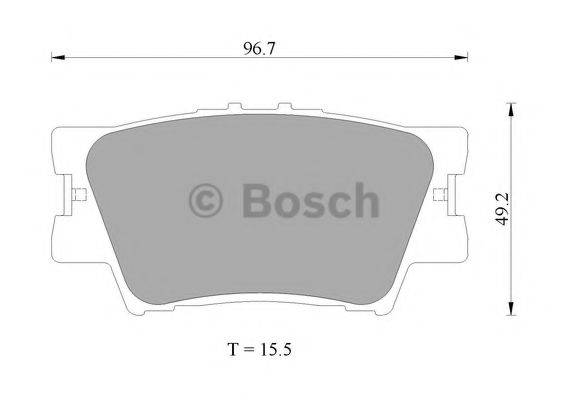 BOSCH 0986AB2271 Комплект тормозных колодок, дисковый тормоз