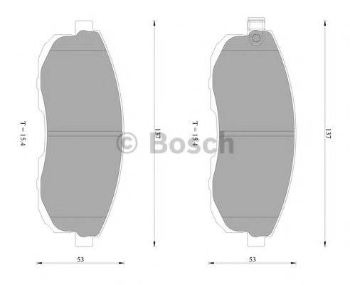 BOSCH 0986AB2292 Комплект тормозных колодок, дисковый тормоз