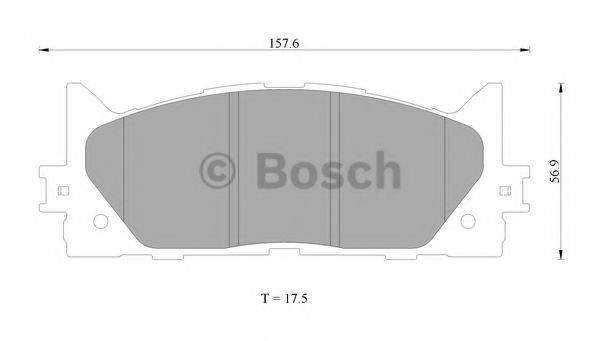 BOSCH 0986AB2299 Комплект тормозных колодок, дисковый тормоз