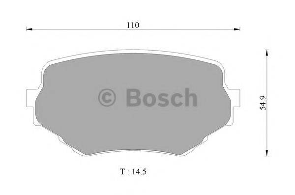 BOSCH 0986AB2319 Комплект тормозных колодок, дисковый тормоз