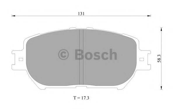 BOSCH 0986AB2389 Комплект тормозных колодок, дисковый тормоз