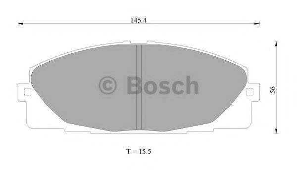 BOSCH 0986AB2394 Комплект тормозных колодок, дисковый тормоз