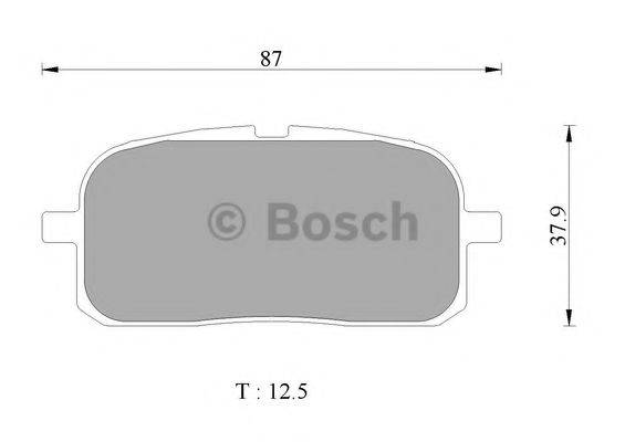 BOSCH 0986AB2481 Комплект тормозных колодок, дисковый тормоз