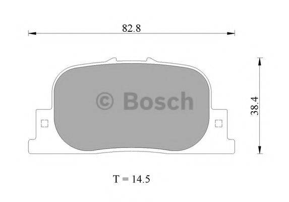 BOSCH 0986AB2654 Комплект тормозных колодок, дисковый тормоз