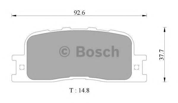 BOSCH 0986AB2774 Комплект тормозных колодок, дисковый тормоз