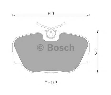 BOSCH 0986AB4428 Комплект тормозных колодок, дисковый тормоз