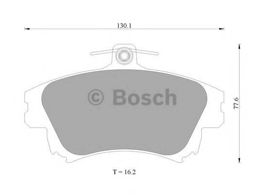 BOSCH 0986AB4465 Комплект тормозных колодок, дисковый тормоз