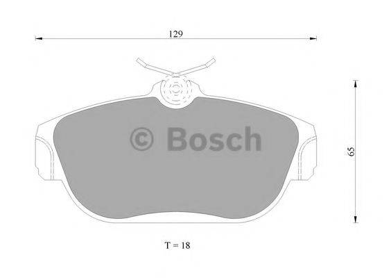 BOSCH 0986AB4685 Комплект тормозных колодок, дисковый тормоз