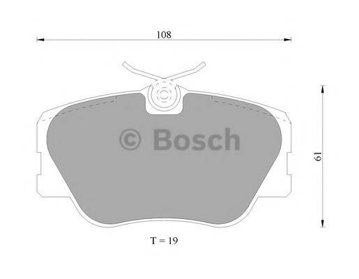 BOSCH 0986AB4690 Комплект тормозных колодок, дисковый тормоз